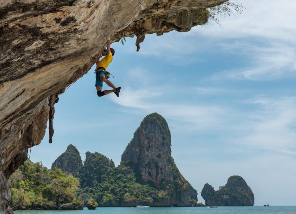 Climbing, a risky discipline