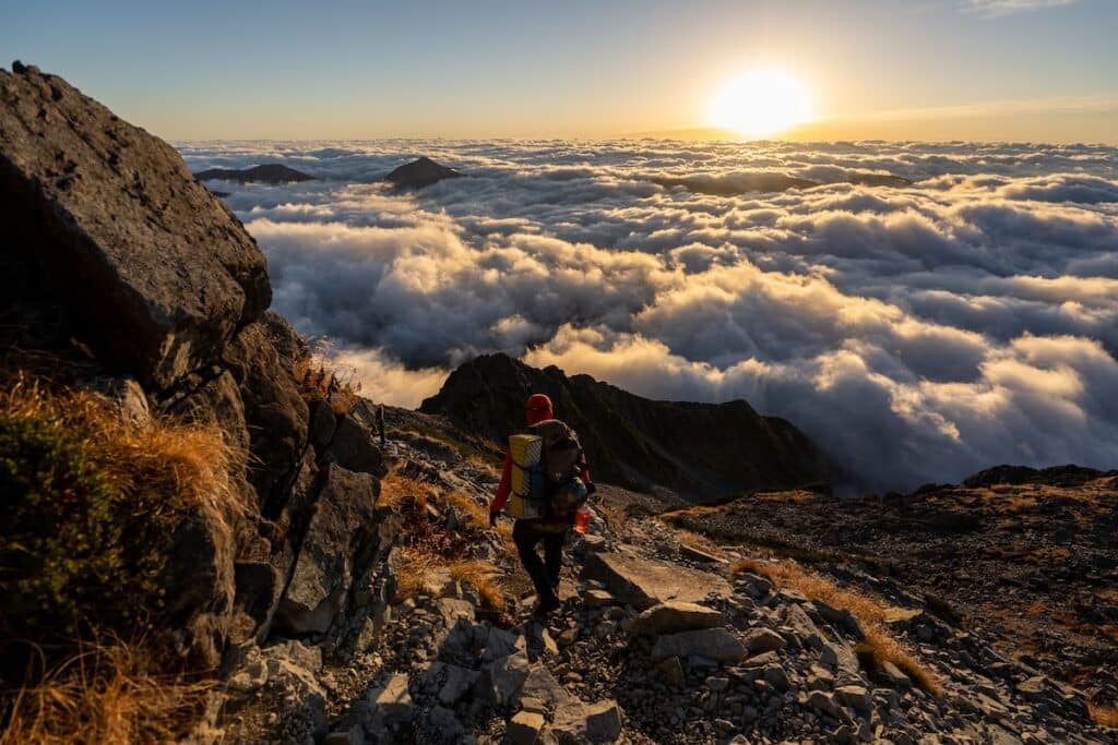 La randonnée au dessus des nuages