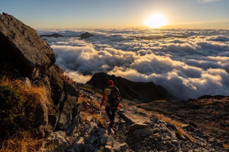Hiking above the clouds
